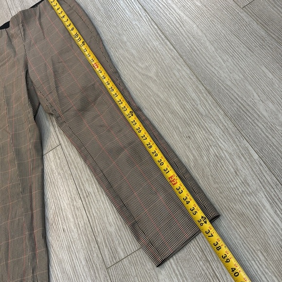 Rag & Bone Simone Skinny Pant in Ivory Black Multi Glen Plaid sz 6 - Picture 10 of 14